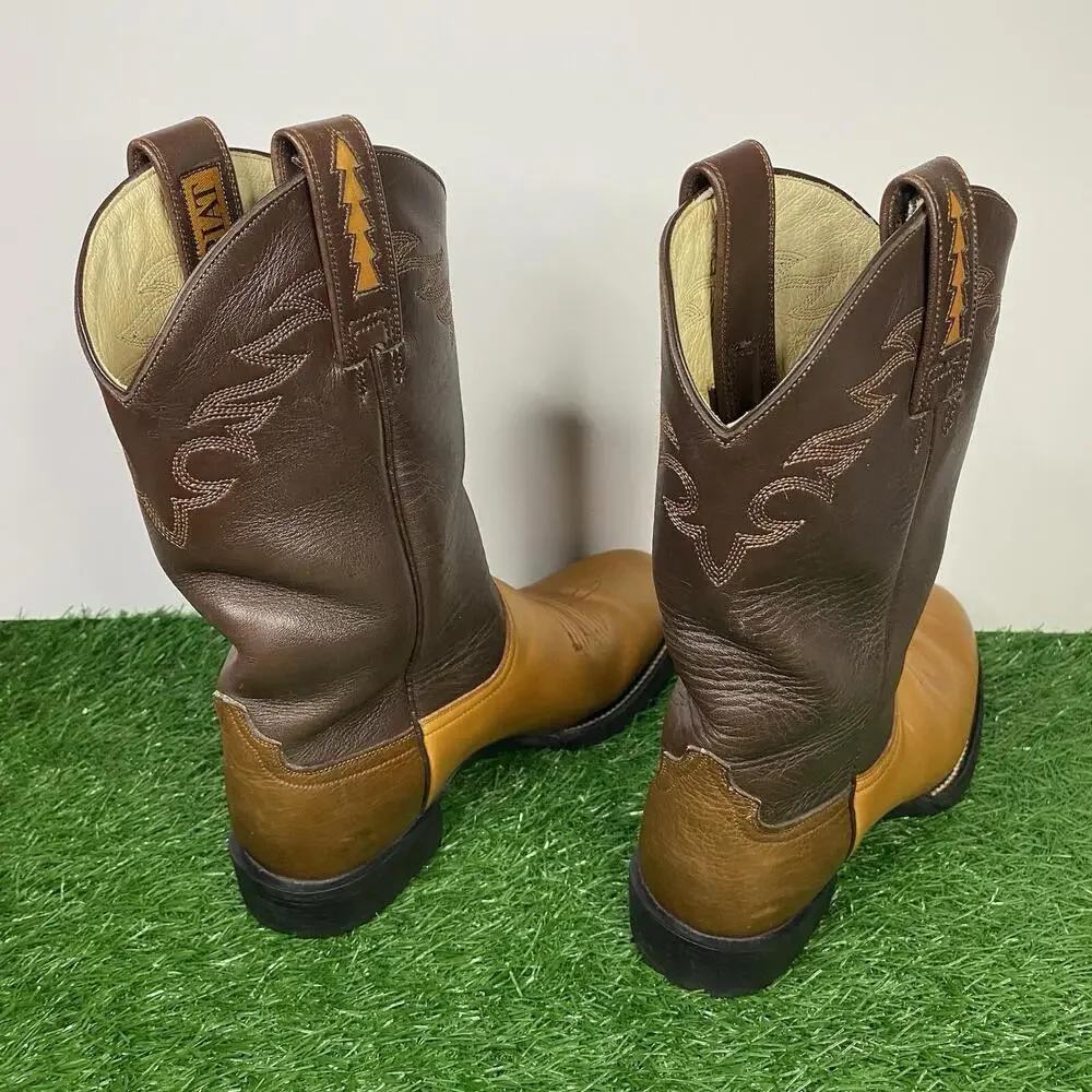 Ariat Women's Size 6 B ATS Pro Brown Leather Western Cowgirl Boots 17140 - Picture 6 of 15